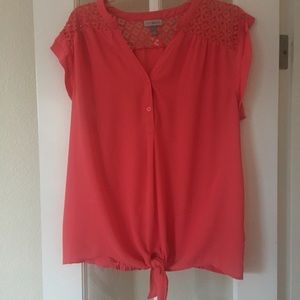 Coral Blouse